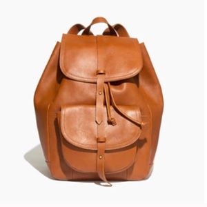 Madewell Leather Bookbag Transport Rucksack Bag